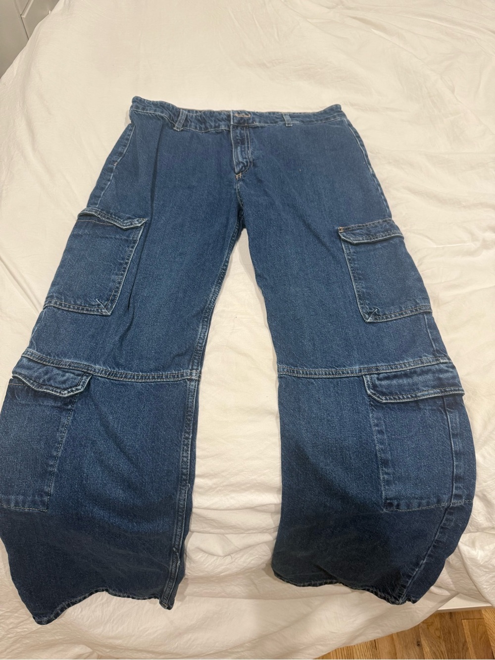 Zara Cargo Denim Jeans